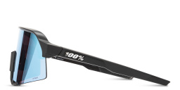 Shop 100 % S3 Half-Rim Irregular Sunglasses in Black online.