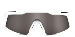 Shop 100 % Speedcraft SL Half-Rim Irregular Sunglasses in White online.