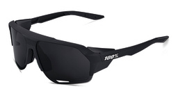 100 % Norvik Unisex Half-Rim Square Sunglasses in Black – Product Photo 2