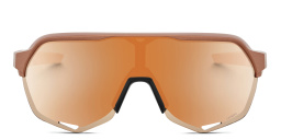 Shop 100 % S2 Unisex Half-Rim Rectangle Sunglasses in Havana online.