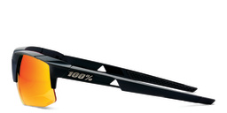 Shop 100 % Speedcoupe Unisex Half-Rim Square Sunglasses in Black online.