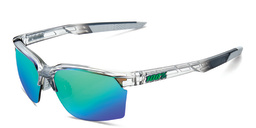 Shop 100 % Speedcoupe Unisex Half-Rim Square Sunglasses in Grey online.