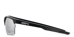 Shop 100 % Speedcoupe Unisex Half-Rim Square Sunglasses in Black online.