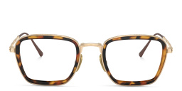 نظارات طبية بإطار غير منتظم للجنسين من بيرسول بلون ذهبي - صورة المنتج 1