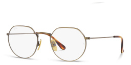 Ray-Ban Unisex Irregular Eyeglasses in Gold – Product Photo 2