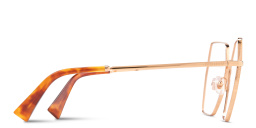 MIU MIU Wide Irregular Eyeglasses in Rose Gold – Product Photo 3