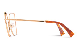 MIU MIU Wide Irregular Eyeglasses in Rose Gold – Product Photo 4