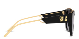 تسوق نظارات شمسية كات آي ميو ميو بلون أسود أونلاين.