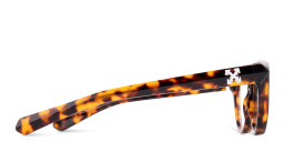 Shop OFF WHITE Style 26 Unisex Square Eyeglasses in Havana online.