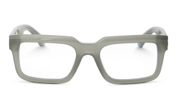 OFF WHITE Unisex Square Eyeglasses in Grey – Product Photo 1