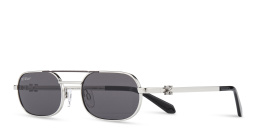 تسوق نظارات شمسية مستطيلة للجنسين أوف وايت بلون فضي أونلاين.