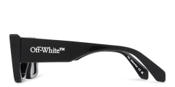 Shop OFF WHITE Unisex Rectangle Sunglasses in Black online.