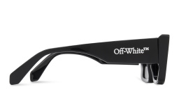 Shop OFF WHITE Unisex Rectangle Sunglasses in Black online.
