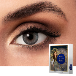 LEILA & LEILA Monthly Color Contact Lenses - Zein Mysterious Grey – Product Photo 1
