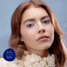 LEILA & LEILA Monthly Color Contact Lenses - Zein Mysterious Grey – Product Photo 2