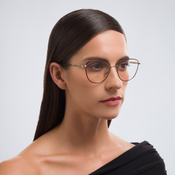 Shop BURBERRY Panthos Eyeglasses in Black online.