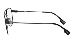 Shop BURBERRY Wide Square Eyeglasses in Black online.