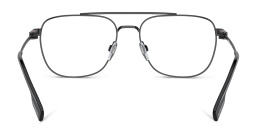 Shop BURBERRY Wide Square Eyeglasses in Black online.