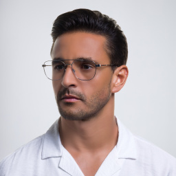 BURBERRY Wide Square Eyeglasses in Silver – Product Photo 6