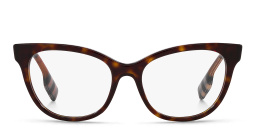 BURBERRY Cat-Eye Eyeglasses in Dark Havana – Product Photo 1
