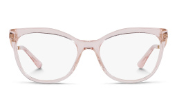 BVLGARI Cat-Eye Eyeglasses in Transparent Pink – Product Photo 1