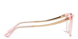 BVLGARI Cat-Eye Eyeglasses in Transparent Pink – Product Photo 3