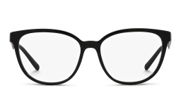 Shop BVLGARI Square Eyeglasses in Black online.