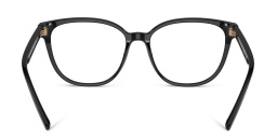 Shop BVLGARI Square Eyeglasses in Rubber Black online.