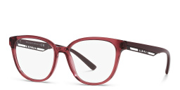 Shop BVLGARI B.Zero1 Square Eyeglasses in Transparent Red online.
