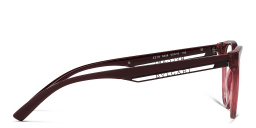 Shop BVLGARI B.Zero1 Square Eyeglasses in Transparent Red online.