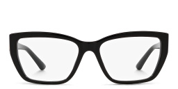 BVLGARI Wide Cat-Eye Eyeglasses in Black – Product Photo 1