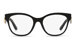 Shop Dolce & Gabbana Panthos Eyeglasses in Black online.
