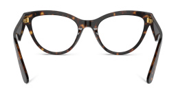 Shop Dolce & Gabbana Butterfly Eyeglasses in Havana online.