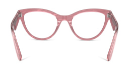 Shop Dolce & Gabbana Butterfly Eyeglasses in Fleur Pink online.