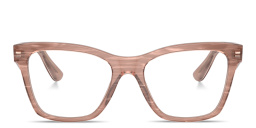 Shop Dolce & Gabbana Square Eyeglasses in Brown online.