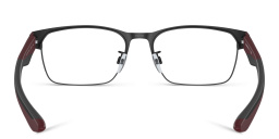 Emporio Armani Rectangle Eyeglasses in Matte Black – Product Photo 4