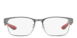 Emporio Armani Rectangle Eyeglasses in Matte Gunmetal – Product Photo 1