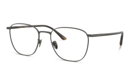 GIORGIO ARMANI Square Eyeglasses in Brushed Gunmetal – Product Photo 2
