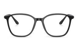 Shop GIORGIO ARMANI Square Eyeglasses in Black online.