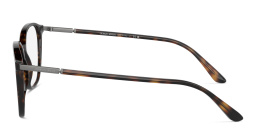 Shop GIORGIO ARMANI Square Eyeglasses in Havana online.