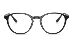 Shop GIORGIO ARMANI Panthos Eyeglasses in Black online.