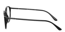 Shop GIORGIO ARMANI Panthos Eyeglasses in Black online.