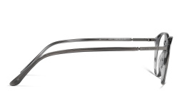 Shop GIORGIO ARMANI Panthos Eyeglasses in Striped Grey online.