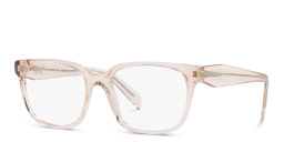 تسوق نظارات طبية مستطيلة برادا بلون وردي شفاف أونلاين.