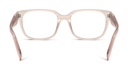 Shop PRADA Rectangle Eyeglasses in Crystal Pink online.