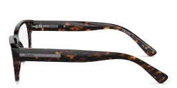 تسوق نظارات طبية مستطيلة واسعة بتوقيع العلامة برادا بلون مموه أونلاين.