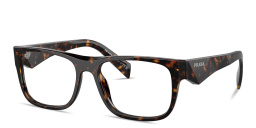 PRADA Logo-Print Pillow Eyeglasses in Havana – Product Photo 2