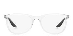 Prada Linea Rossa Wide Pillow Eyeglasses in Crystal – Product Photo 1