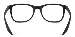 Prada Linea Rossa Logo Wide Pillow Eyeglasses in Black Rubber – Product Photo 4