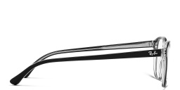 Ray-Ban Unisex Panthos Eyeglasses in Black On Transparent – Product Photo 3